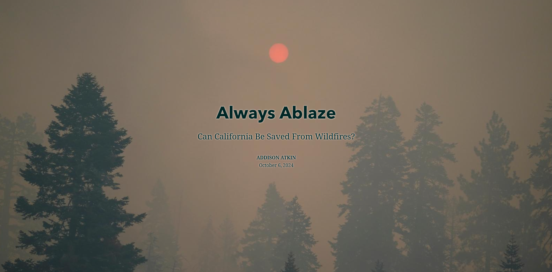 Always Ablaze Story Map